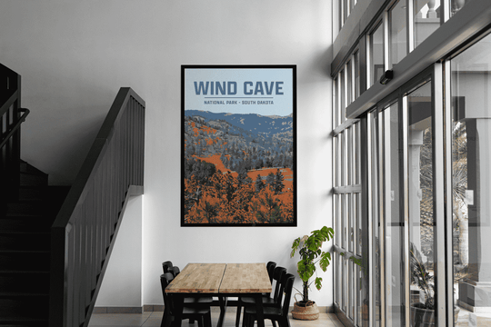 Wind Cave National Park Print | Vintage Style