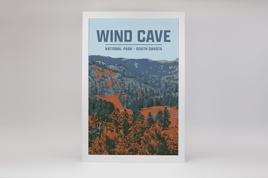 Wind Cave National Park Print | Vintage Style