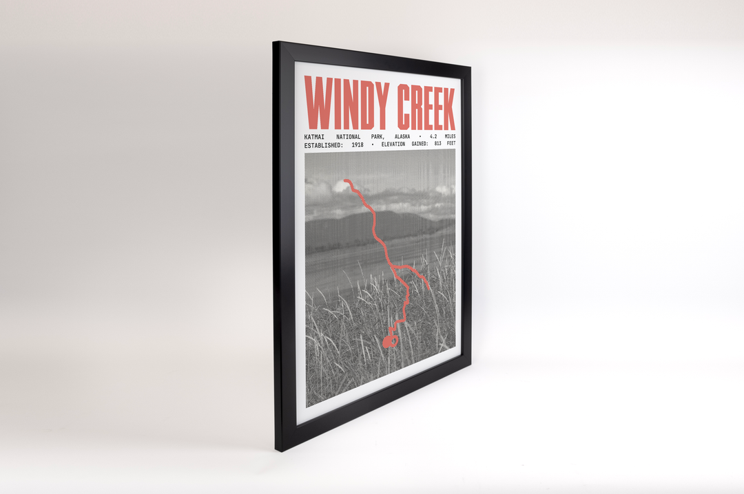 Windy Creek Overlook and Ukak Falls Poster | Katmai National Park Prints