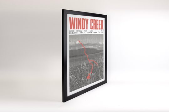 Windy Creek Overlook and Ukak Falls Poster | Katmai National Park Prints