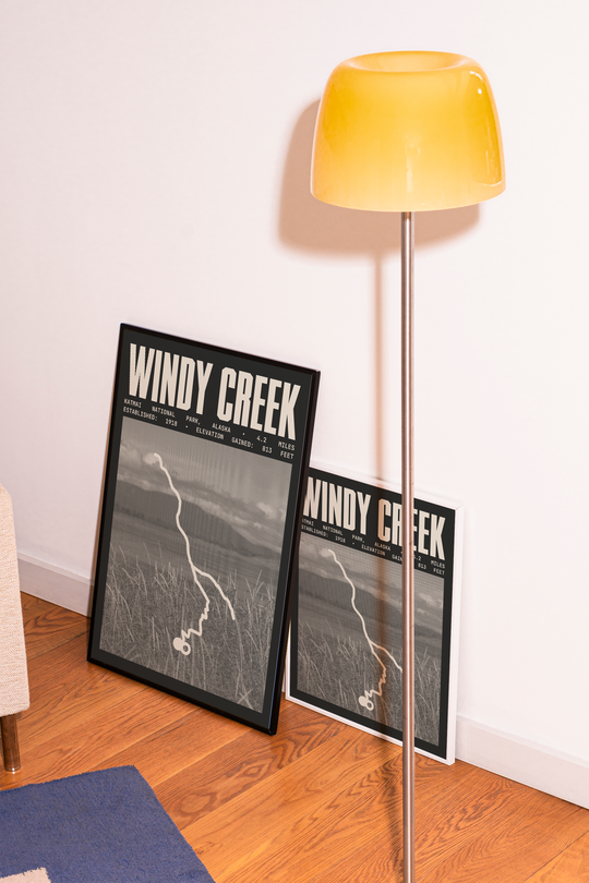 Windy Creek Overlook and Ukak Falls Poster | Katmai National Park Prints