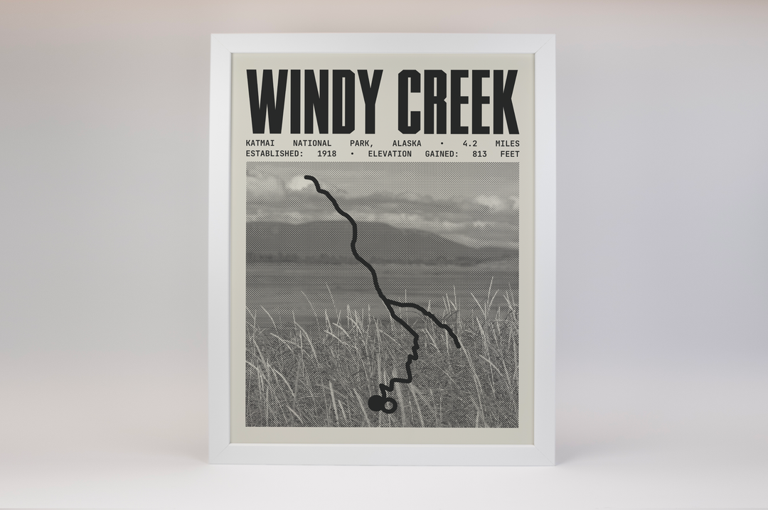 Windy Creek Overlook and Ukak Falls Poster | Katmai National Park Prints