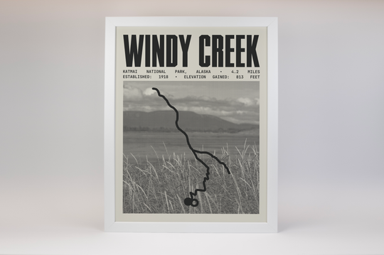 Windy Creek Overlook and Ukak Falls Poster | Katmai National Park Prints