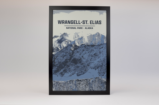 Wrangell-St. Elias National Park Print | Vintage Style