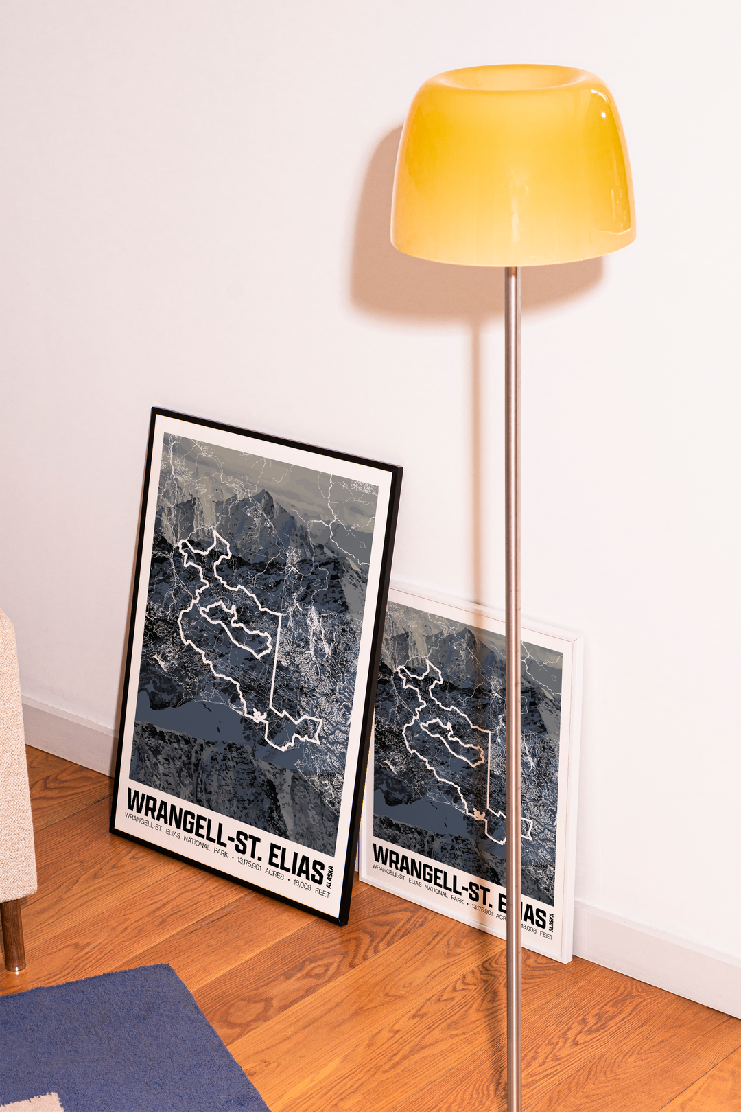 Wrangell-St. Elias National Park – Perimeter Map Print