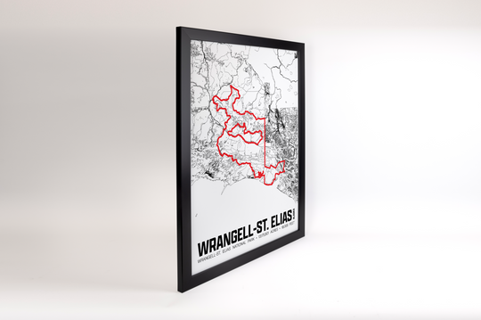 Wrangell-St. Elias National Park – Perimeter Map Print