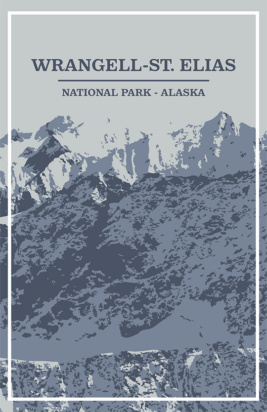 Wrangell-St. Elias National Park Print | Vintage Style