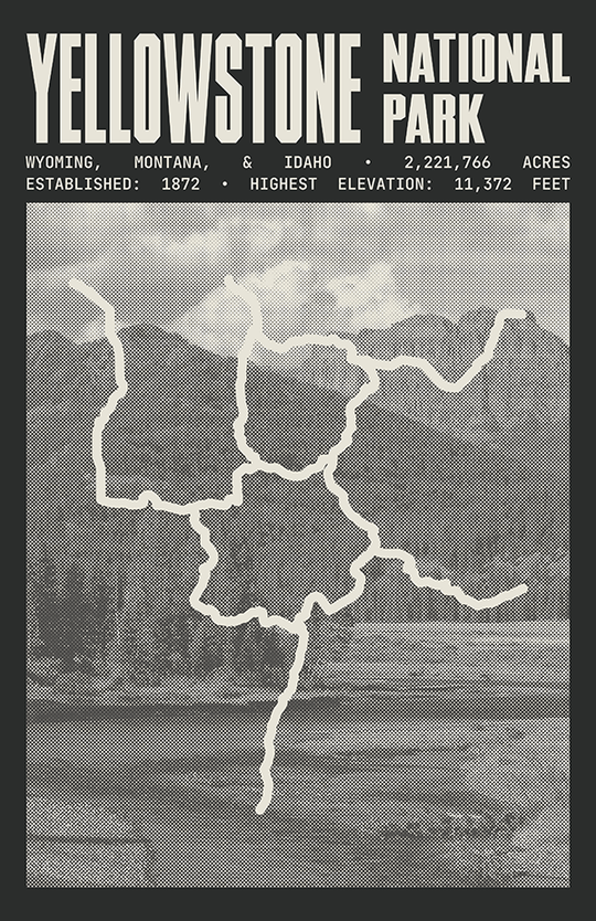 Yellowstone National Park Poster