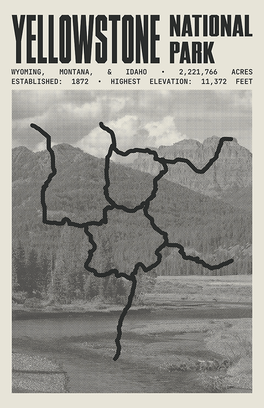 Yellowstone National Park Poster