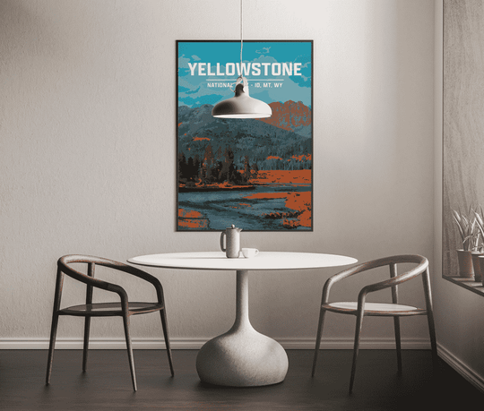 Yellowstone National Park Print | Vintage Style