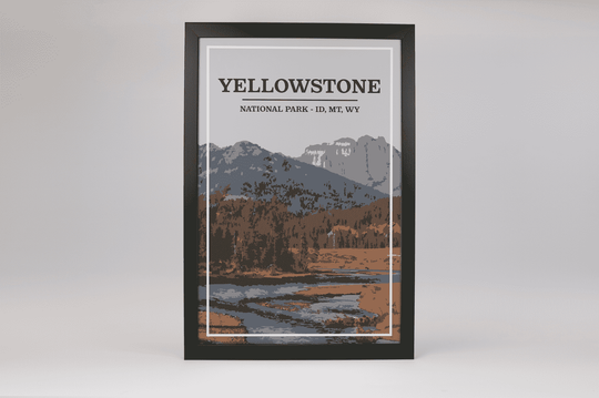 Yellowstone National Park Print | Vintage Style