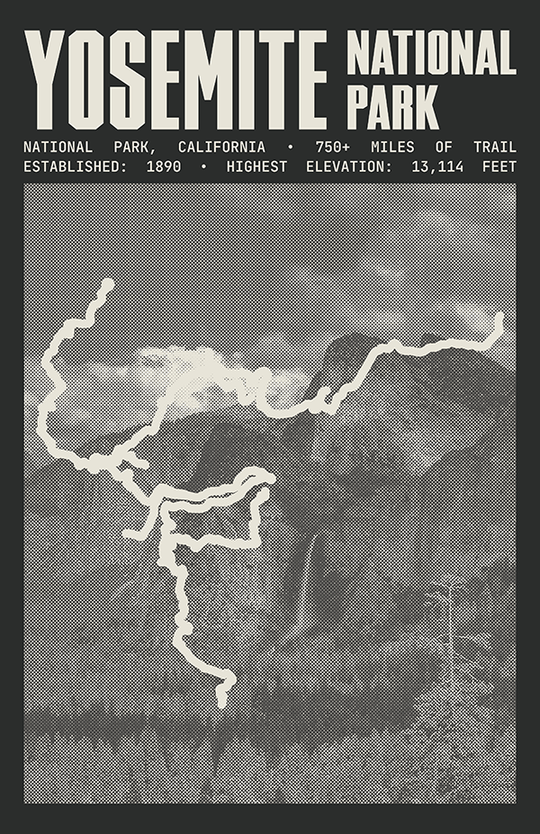 Yosemite National Park Poster