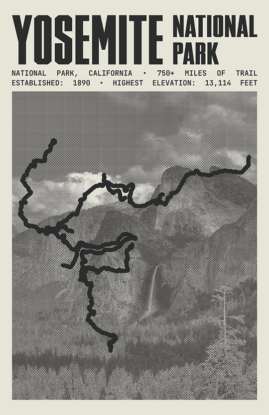 Yosemite National Park Poster