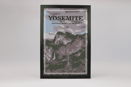 Yosemite National Park Print | Vintage Style