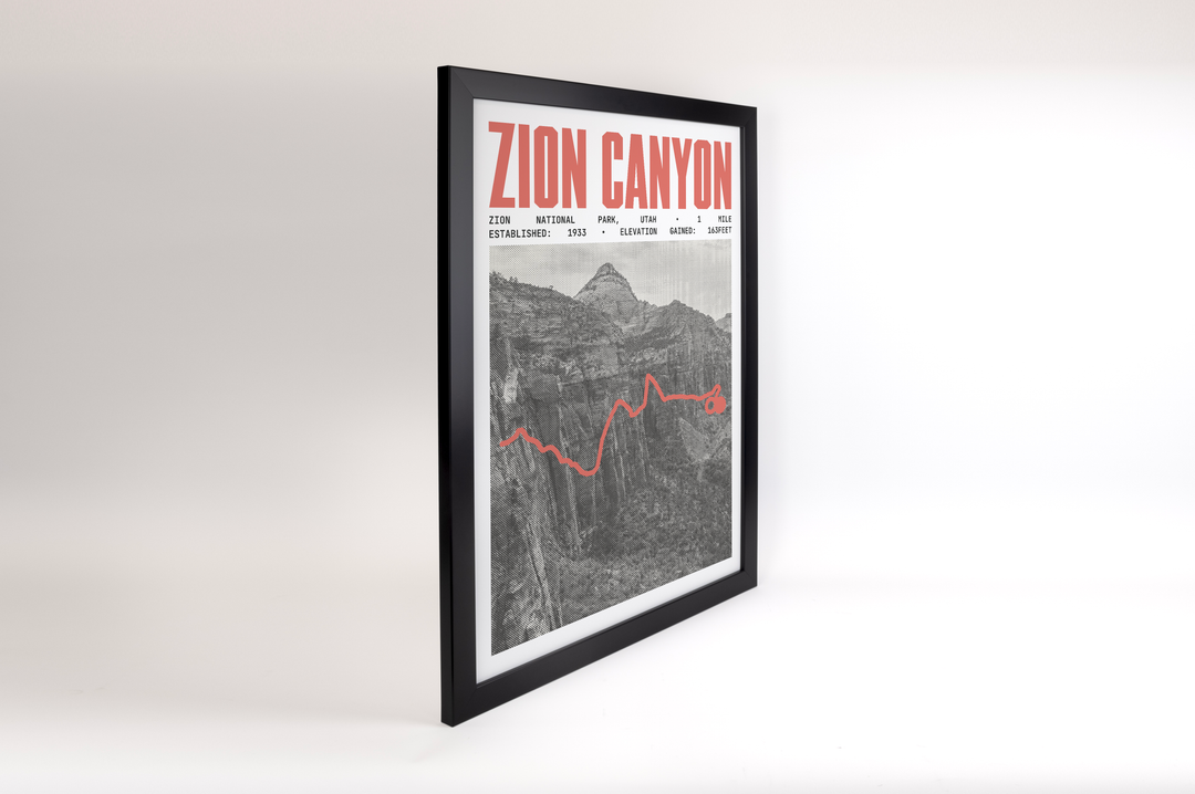 Zion Canyon Overlook Trail Poster | Zion National Park Prints