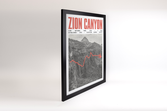 Zion Canyon Overlook Trail Poster | Zion National Park Prints