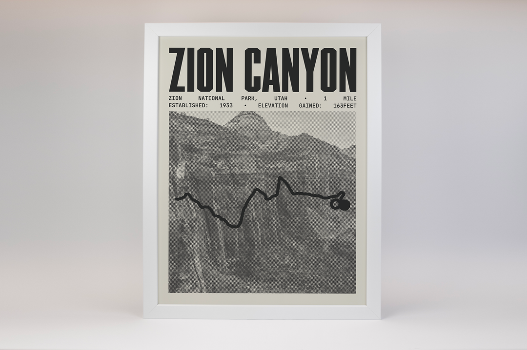 Zion Canyon Overlook Trail Poster | Zion National Park Prints