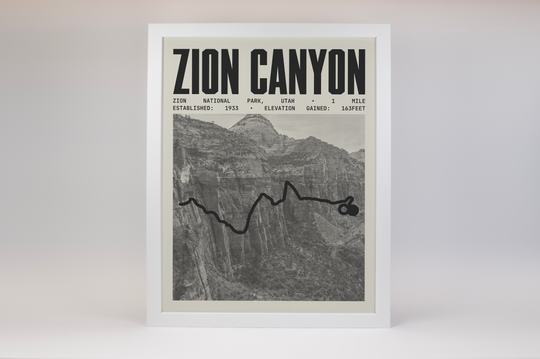 Zion Canyon Overlook Trail Poster | Zion National Park Prints