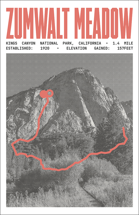 Zumwalt Meadow Poster | Kings Canyon National Park Prints