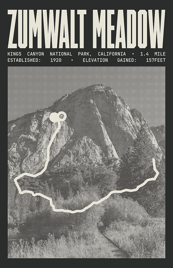 Zumwalt Meadow Poster | Kings Canyon National Park Prints