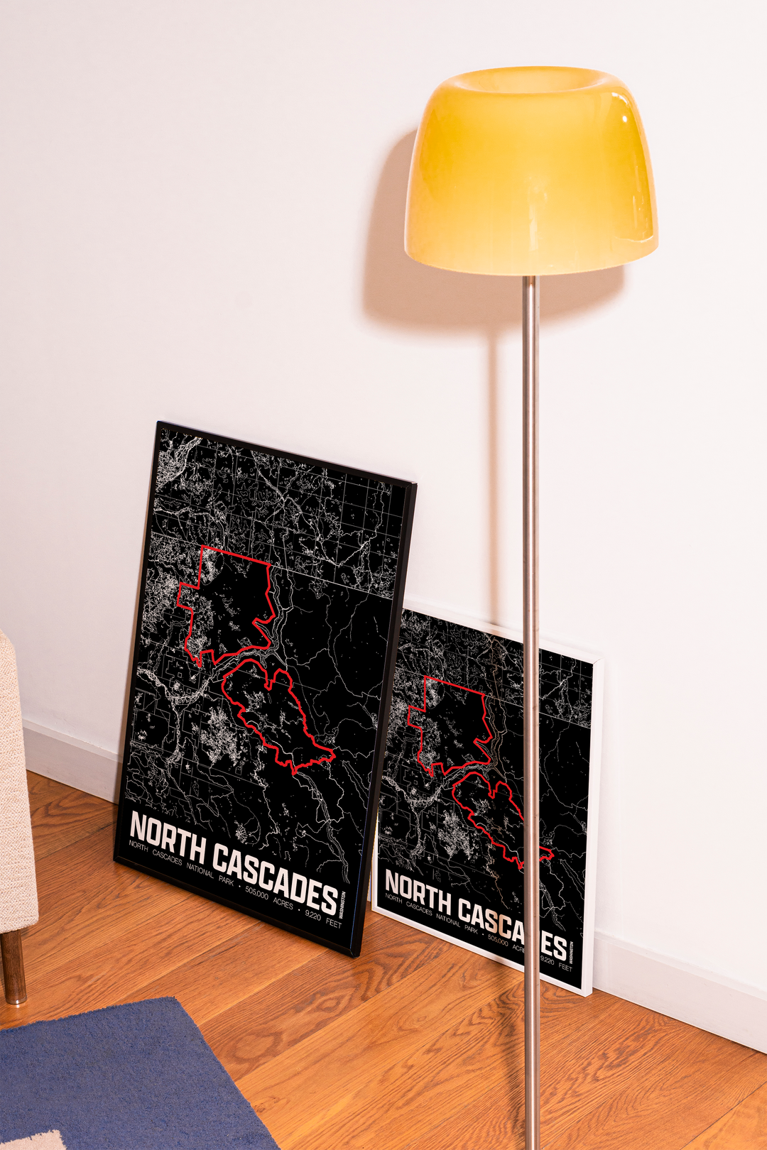 North Cascades National Park – Perimeter Map Print