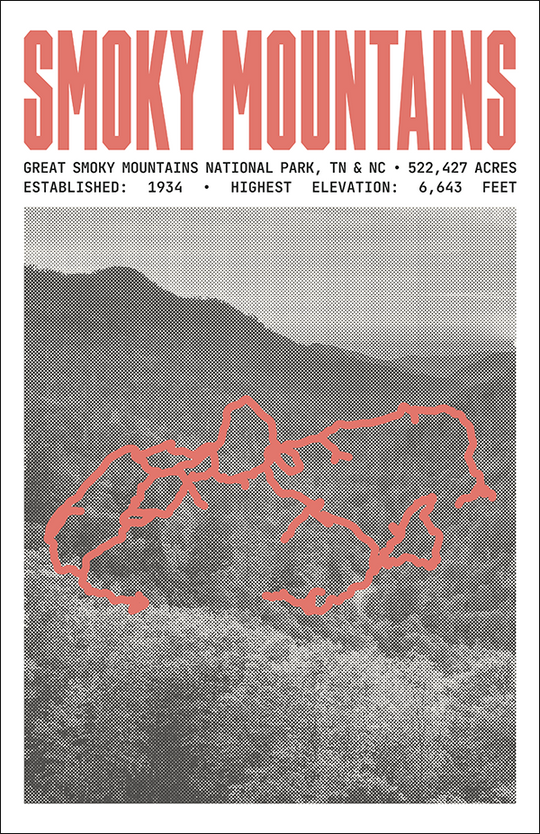 Great Smoky Mountains National Park Poster