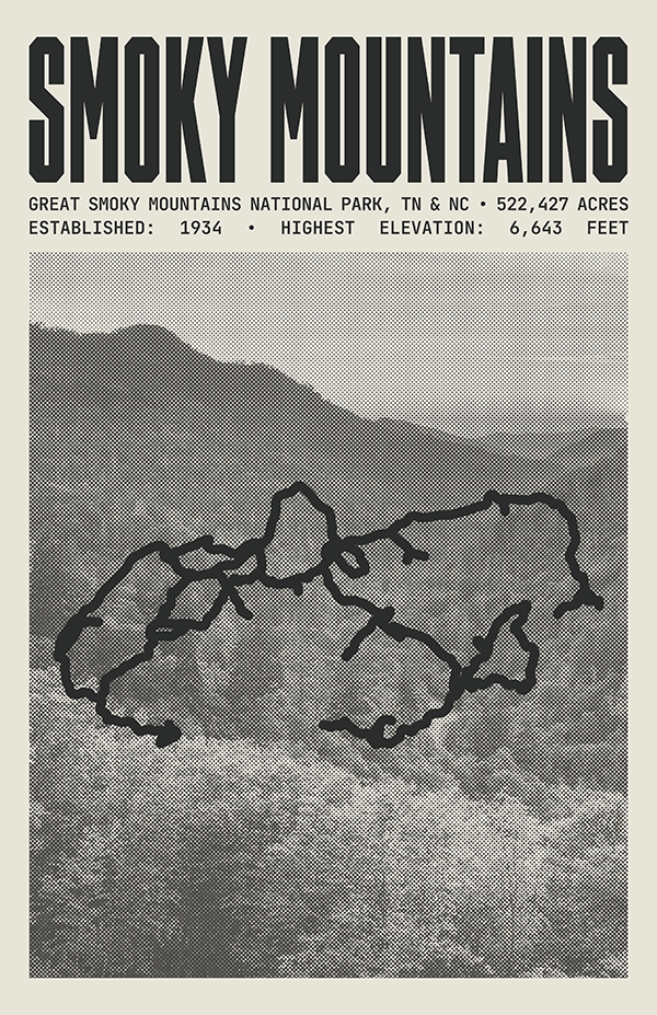 Great Smoky Mountains National Park Poster